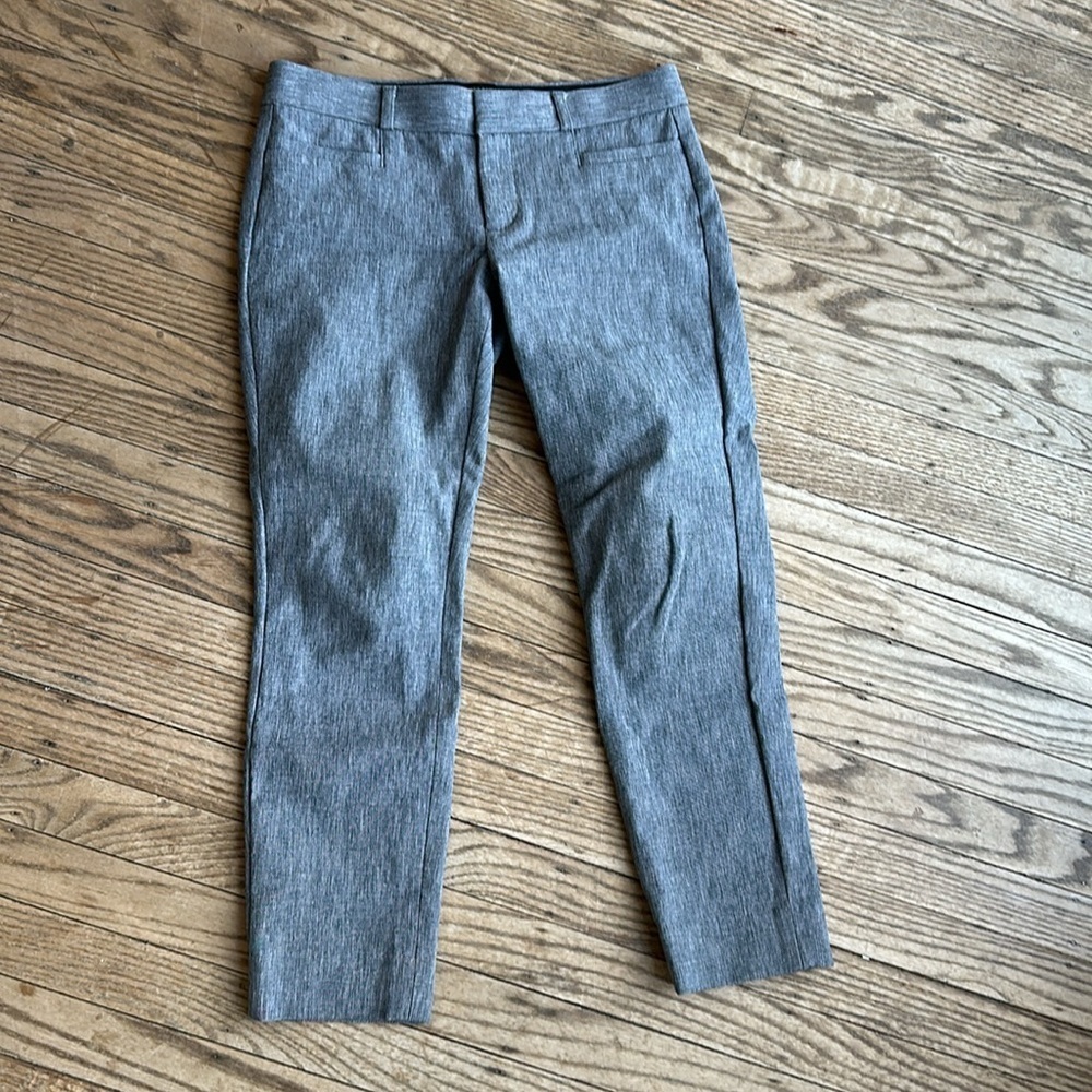 Banana Republic The Sloan Texture gray skinny dress pants, size 2 petite EUC - Picture 3 of 8